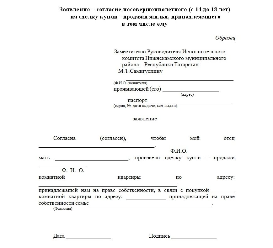 Образец предварительный договор купли продажи для опеки образец с детьми